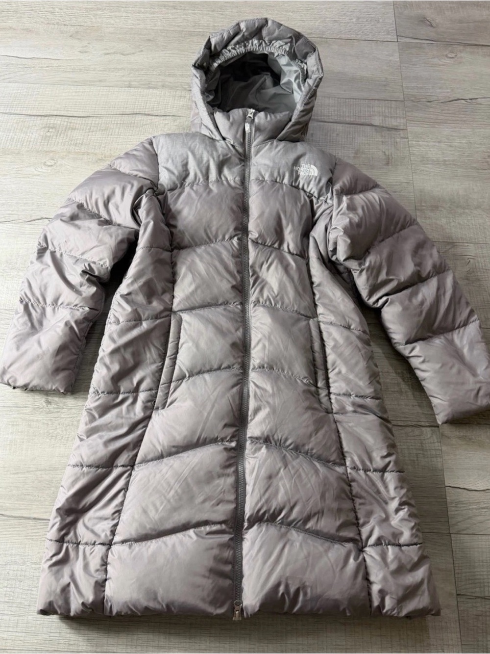 The north face Girls Elisa Parka 550 Down Filled XL TG (18) Gray Jacket Coat